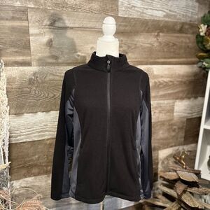 North End black full zip performance jacket - M